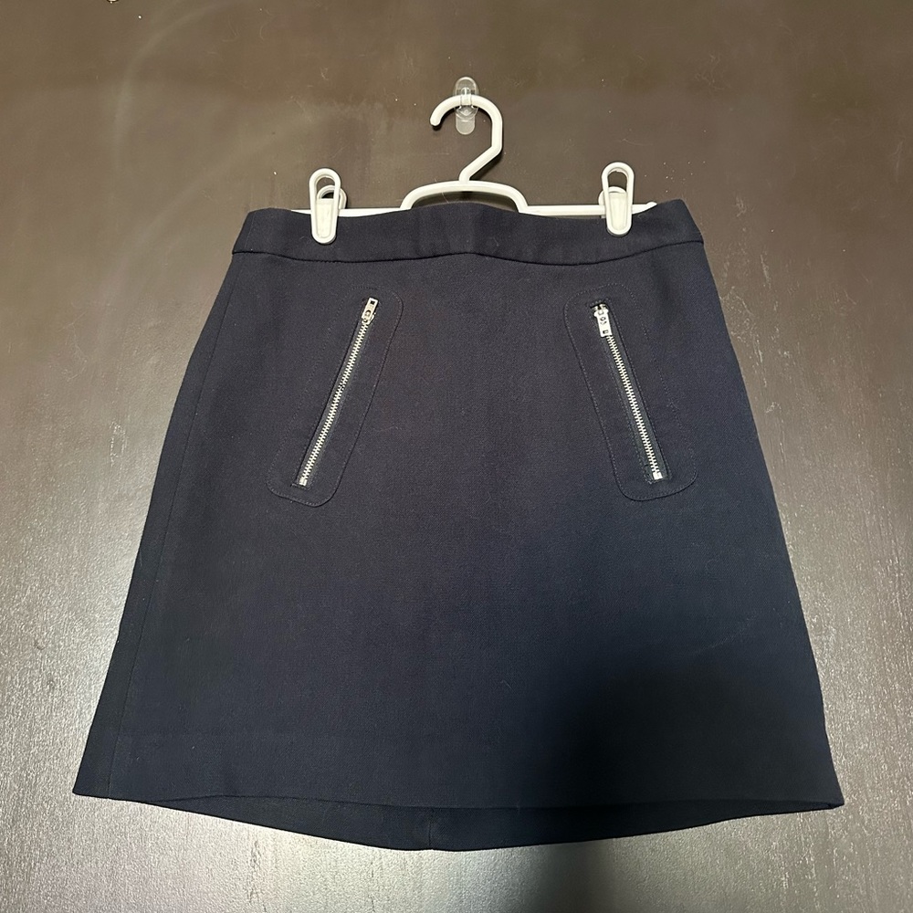 Navy Blue Gap Skirt with Pockets